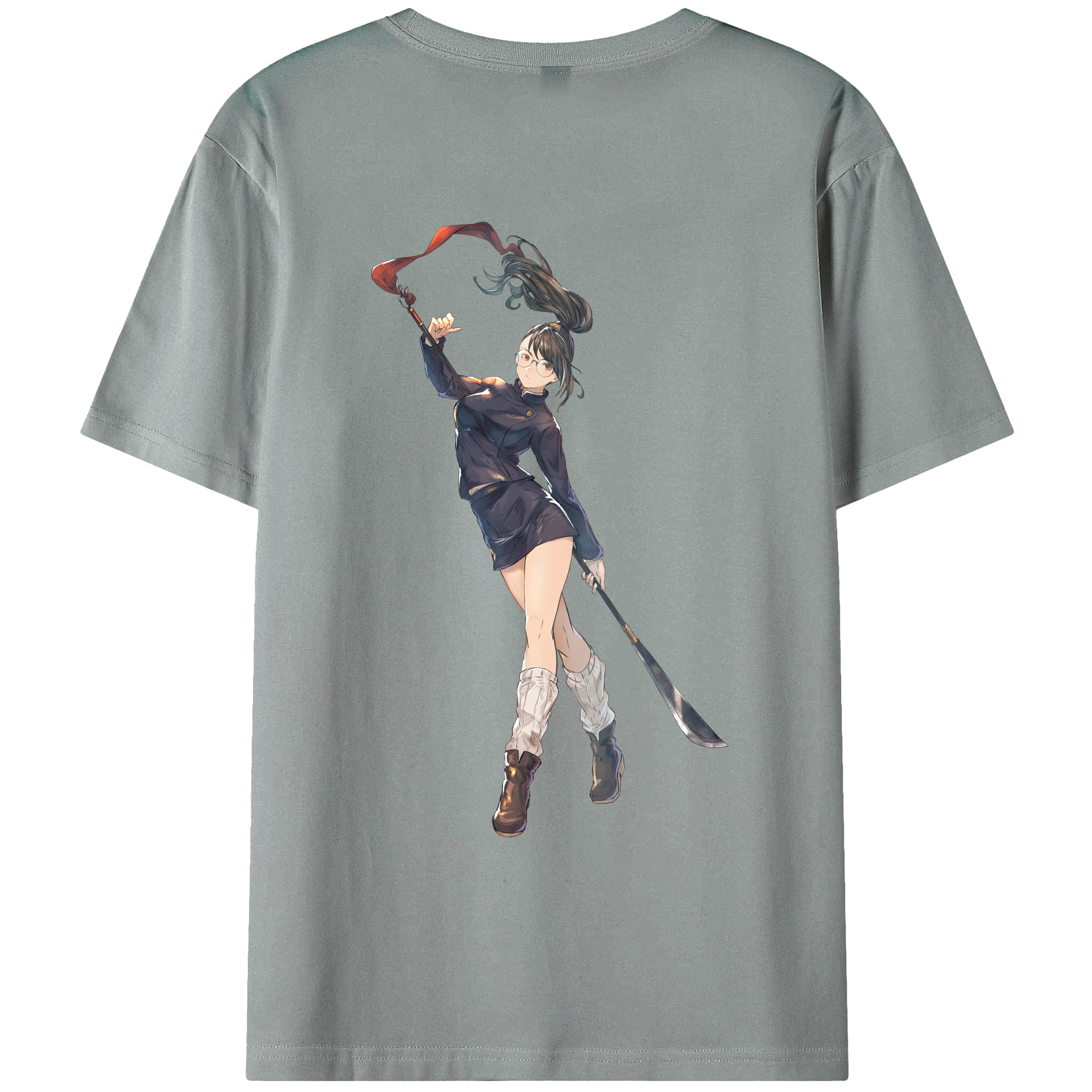 （画像用） 呪術廻戦 Jujutsu Kaisen 綿100％ メンズ半袖Tシャツ（バックプリント） 通気性